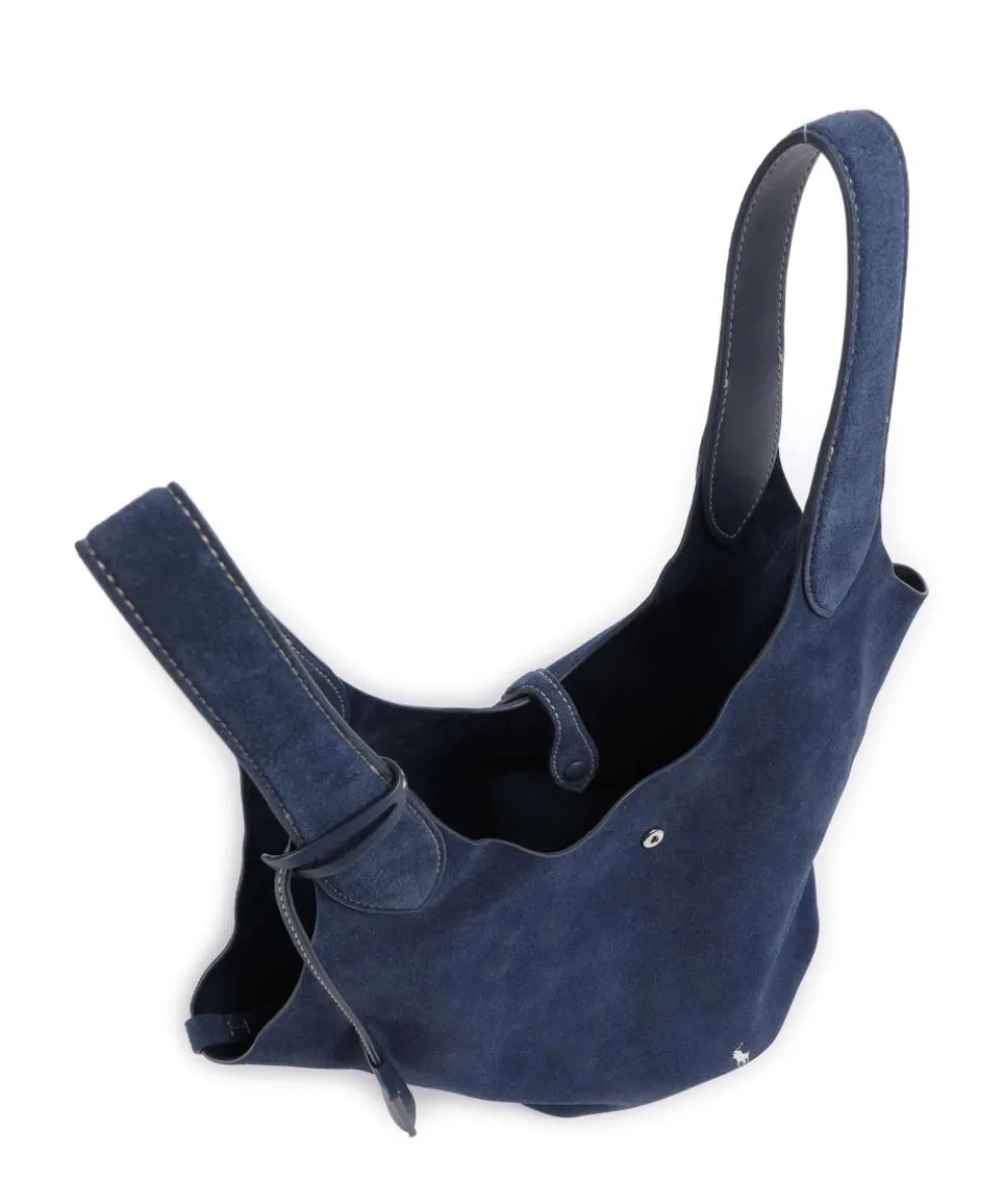 Play Medium Beuteltasche aufgerautes Rindsleder dunkelblau