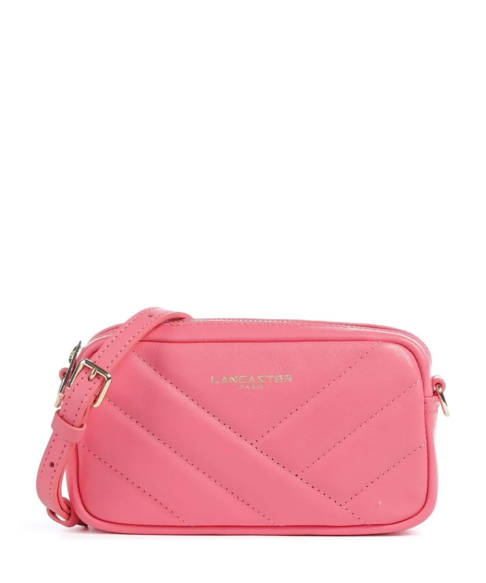 Soft Matelassé Umhängetasche weiches Rindsleder pink