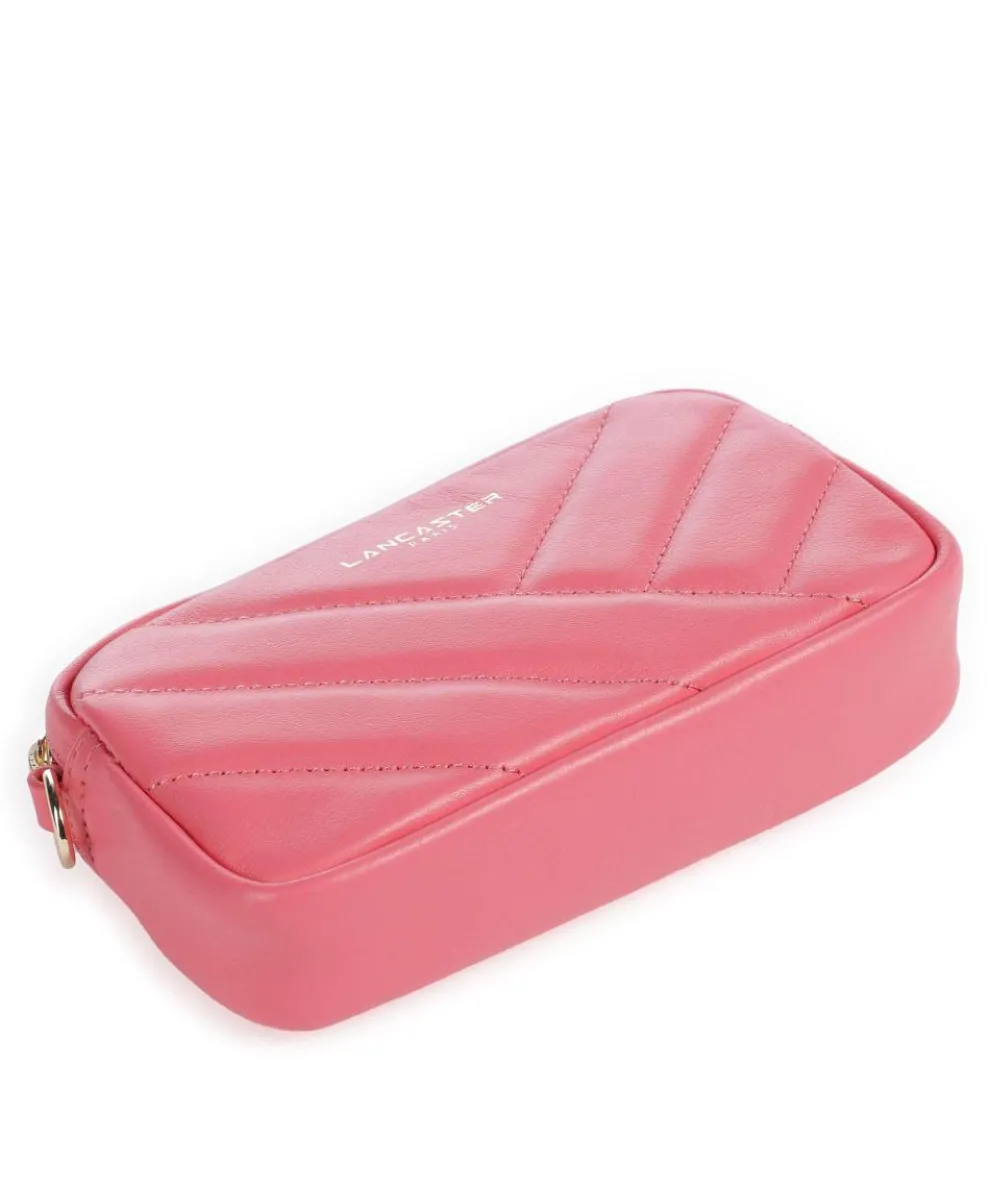 Soft Matelassé Umhängetasche weiches Rindsleder pink