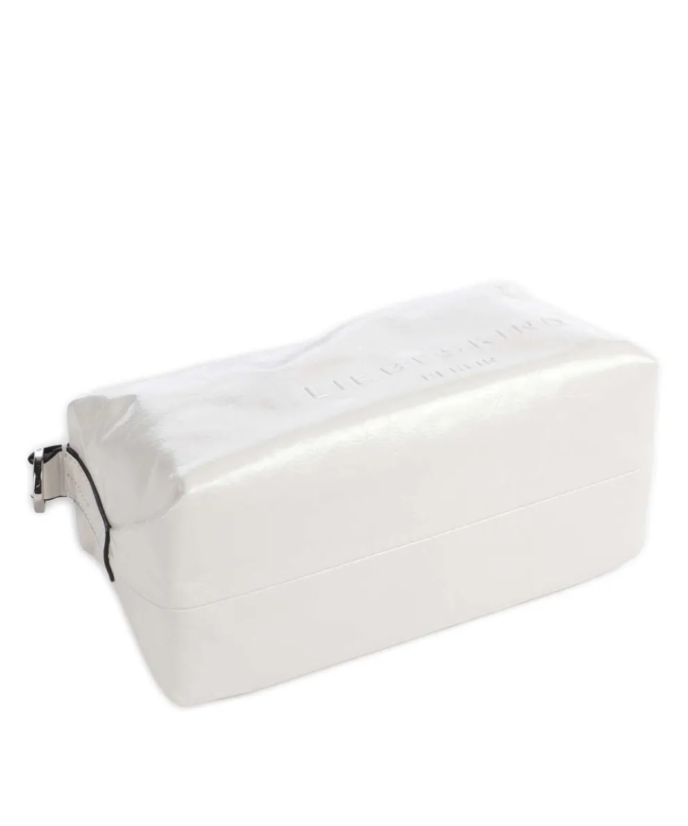 Elvira Paper Touch Crinkle S Umhängetasche fein genarbtes Leder weiß