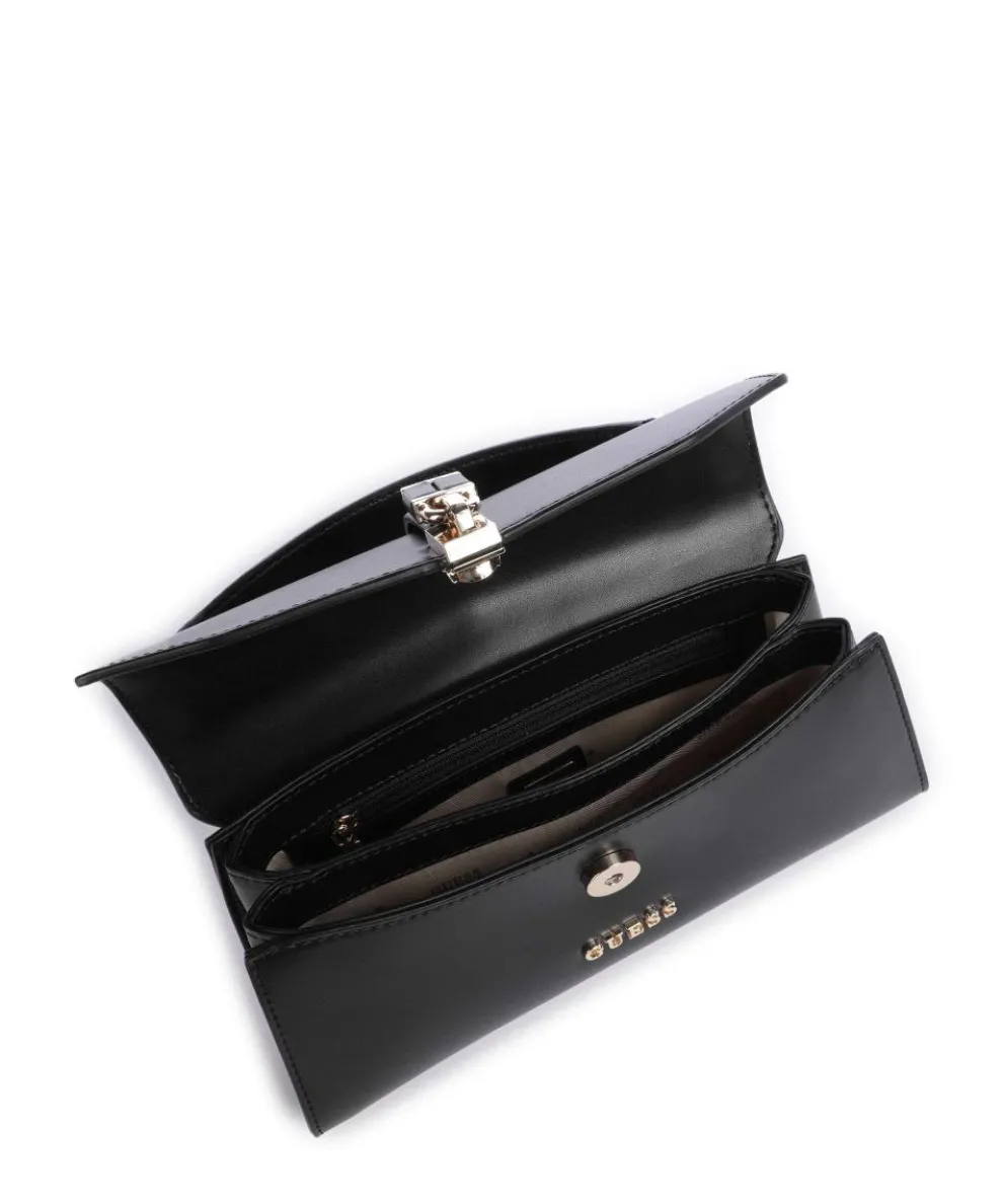 Queensland Handtasche Lederimitat schwarz