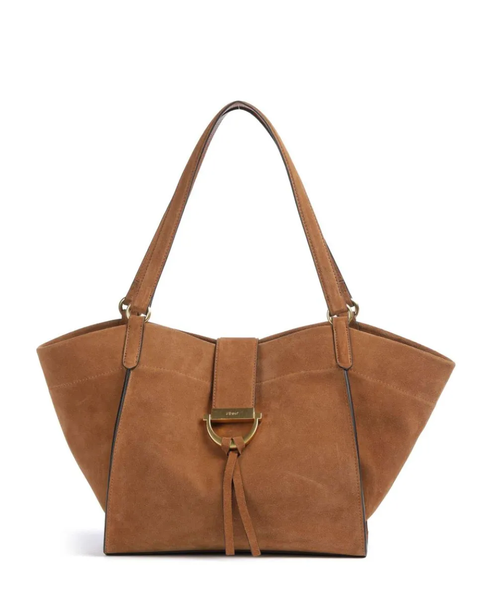 Suede Temi Shopper aufgerautes Leder braun