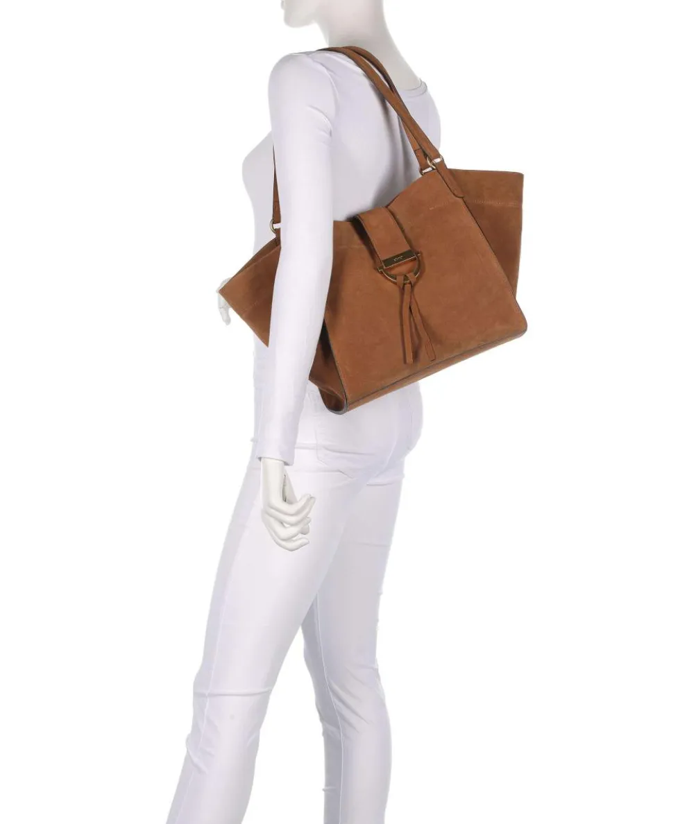 Suede Temi Shopper aufgerautes Leder braun