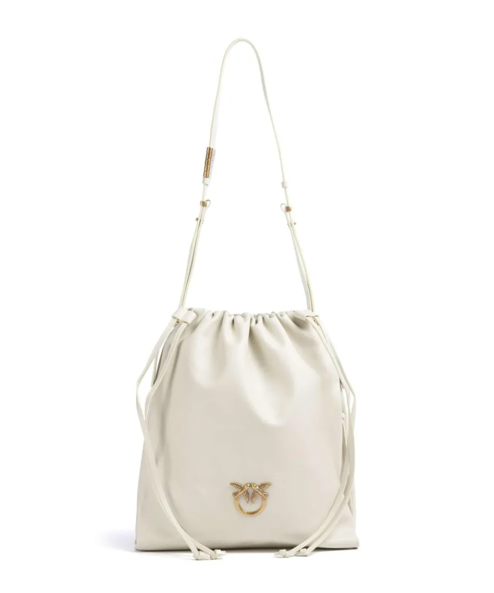 Classic Slouchy Bucket bag fein genarbtes Rindsleder creme