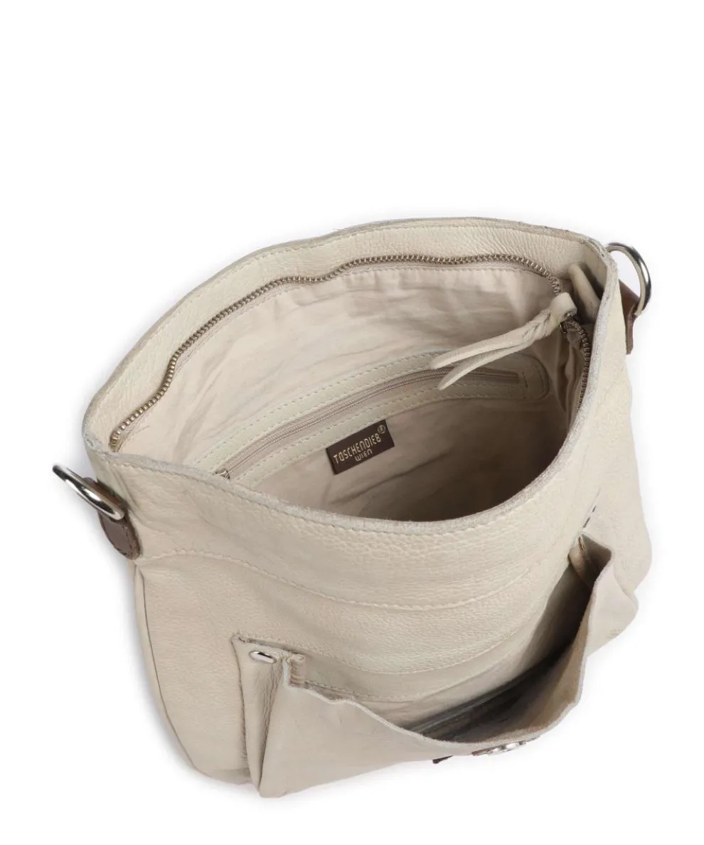 Salvatorianerplatz 2 Umhängetasche genarbtes Rindsleder beige