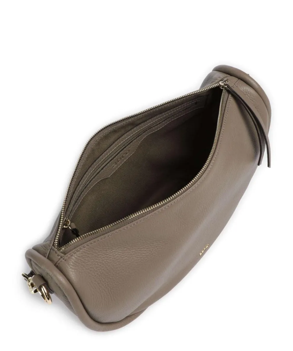Dalia Willow Beuteltasche genarbtes Leder taupe
