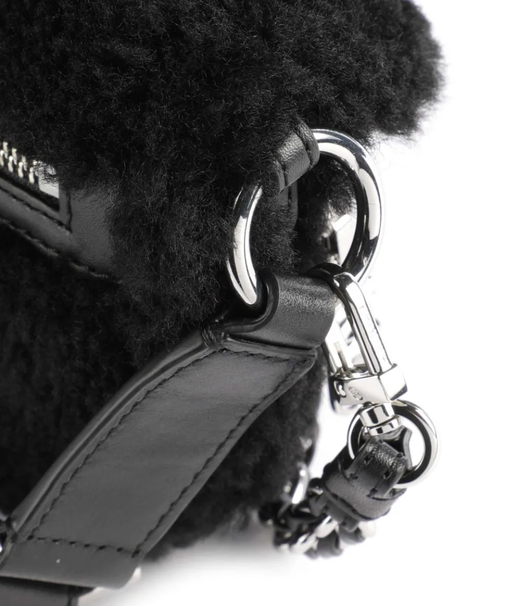 Slater Umhängetasche Kunstfell schwarz