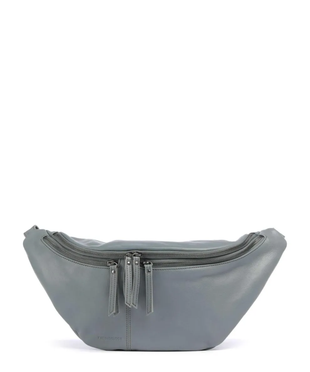 Me and My Bag Umhängetasche fein genarbtes Leder blaugrau