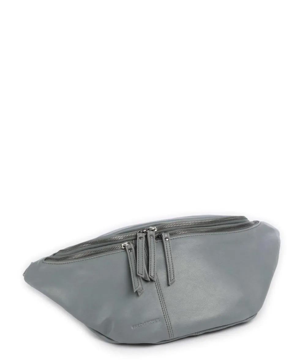 Me and My Bag Umhängetasche fein genarbtes Leder blaugrau