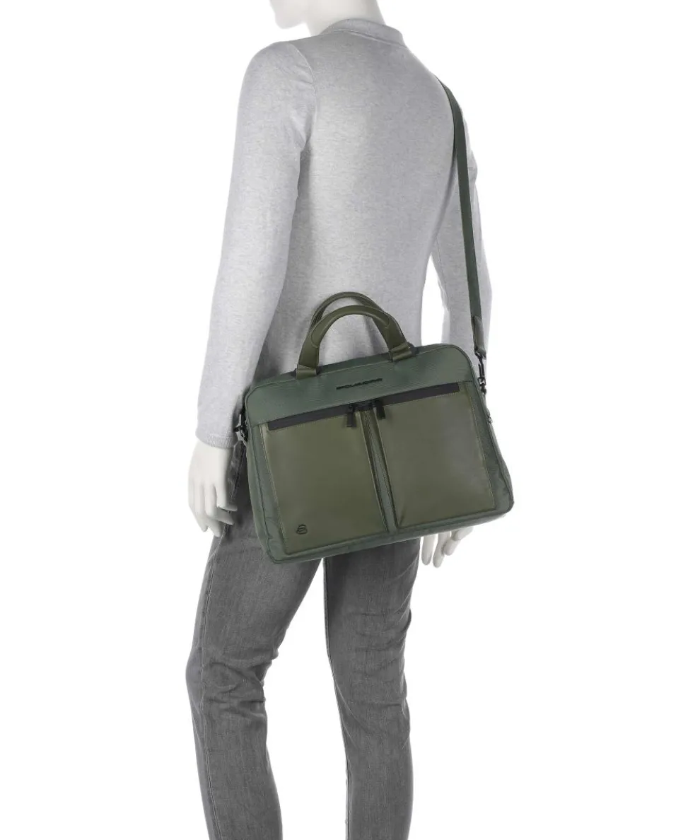 S136 Aktentasche 14″ Nylon dunkelgrün