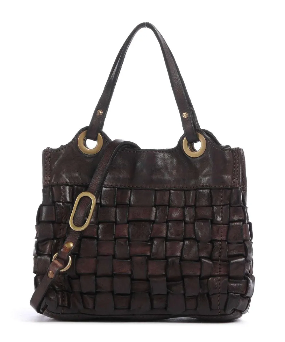 Umhängetasche fein genarbtes Rindsleder dunkelbraun