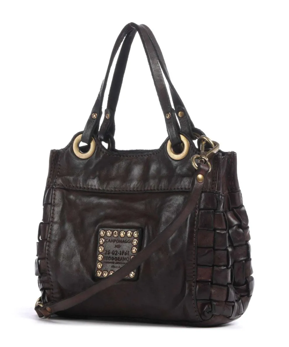 Umhängetasche fein genarbtes Rindsleder dunkelbraun