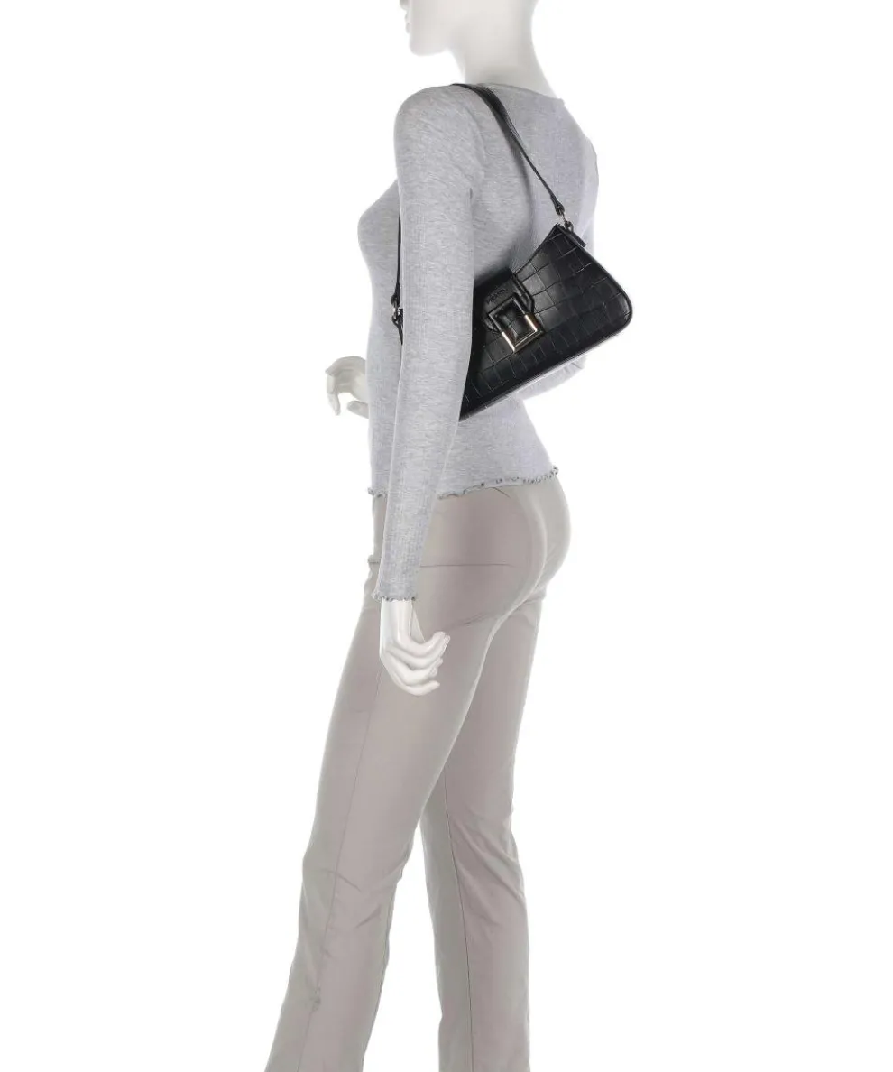 Cocco Schultertasche Lederimitat schwarz