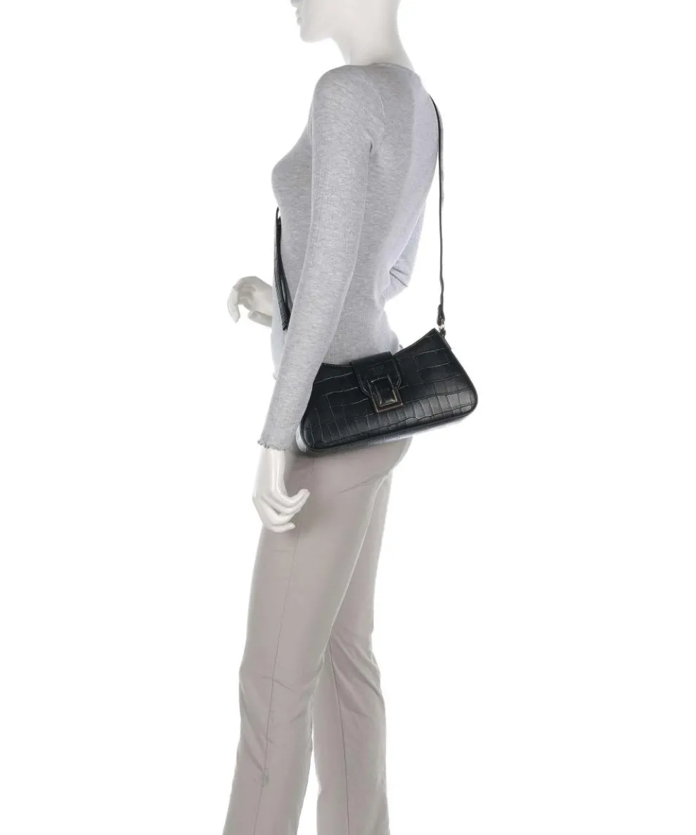 Cocco Schultertasche Lederimitat schwarz