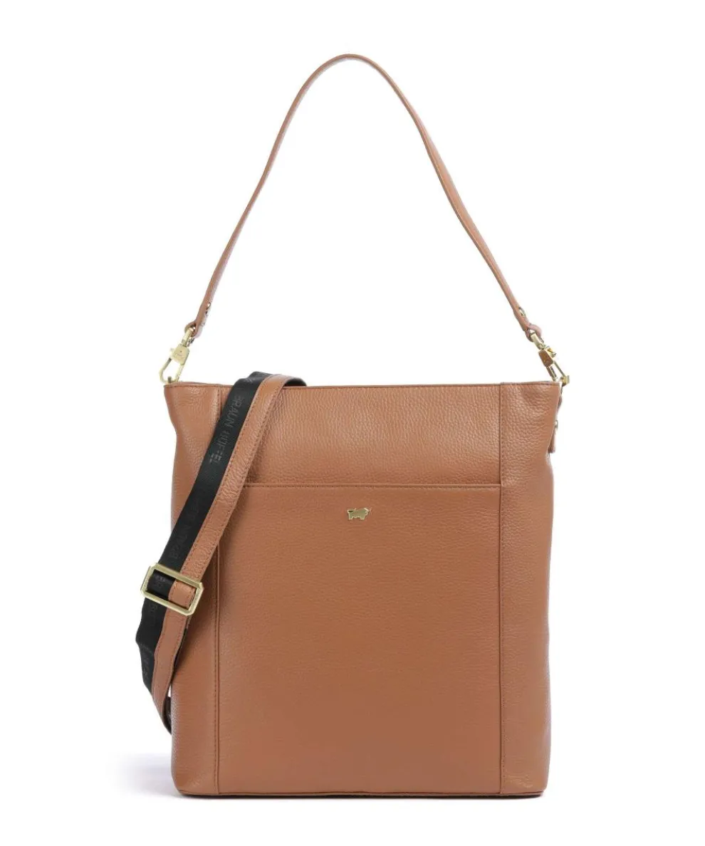 Hanna Shopper 13″ genarbtes Leder cognac