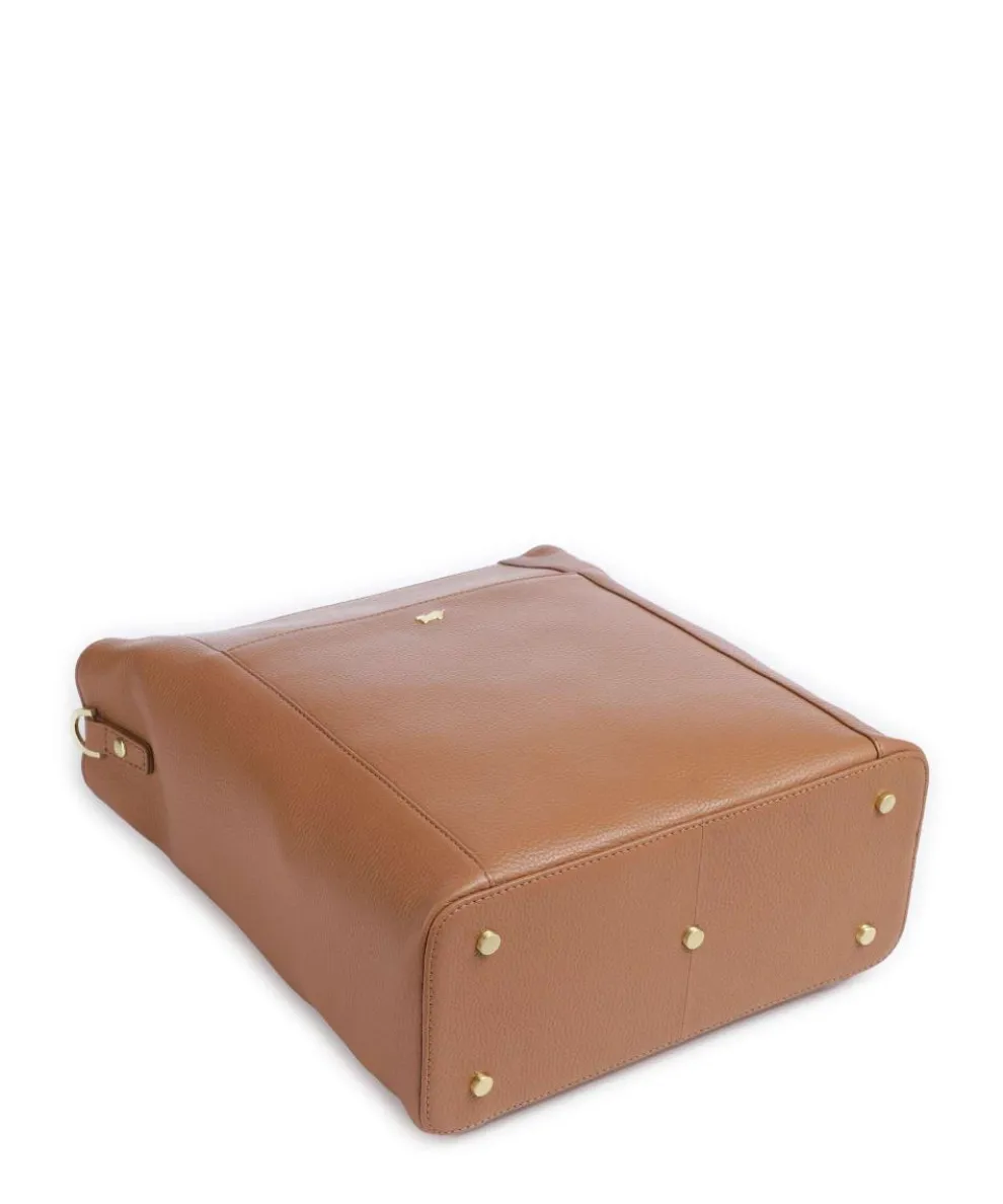 Hanna Shopper 13″ genarbtes Leder cognac