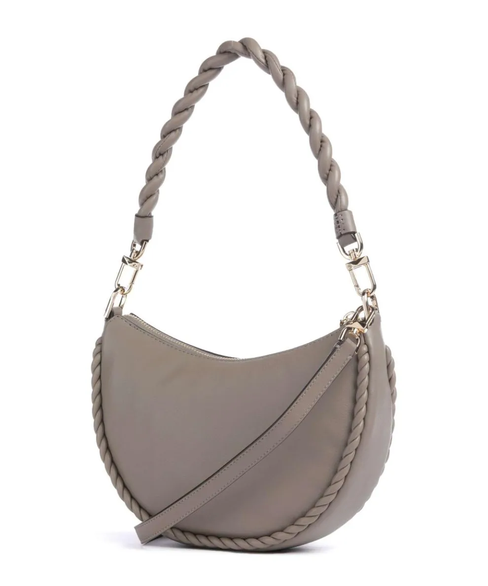 Kyla Small Schultertasche fein genarbtes Rindsleder taupe