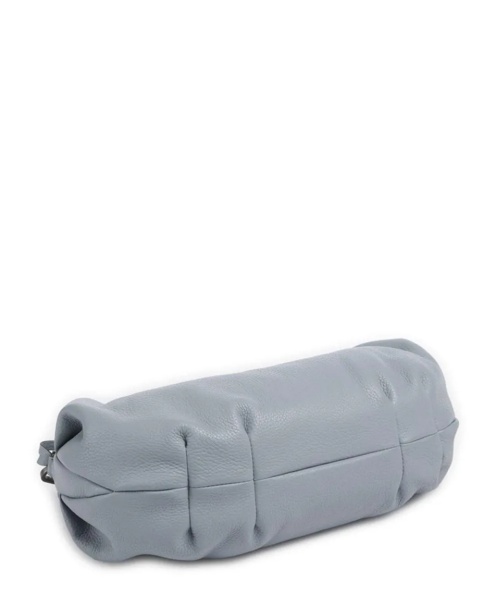 Philocalists Sparkle Beuteltasche genarbtes Leder hellblau