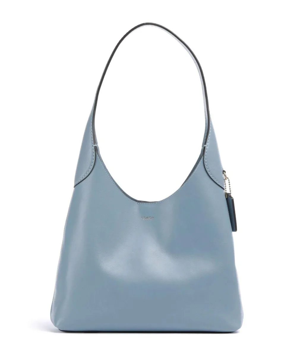 Brooklyn 28 Beuteltasche fein genarbtes Leder hellblau