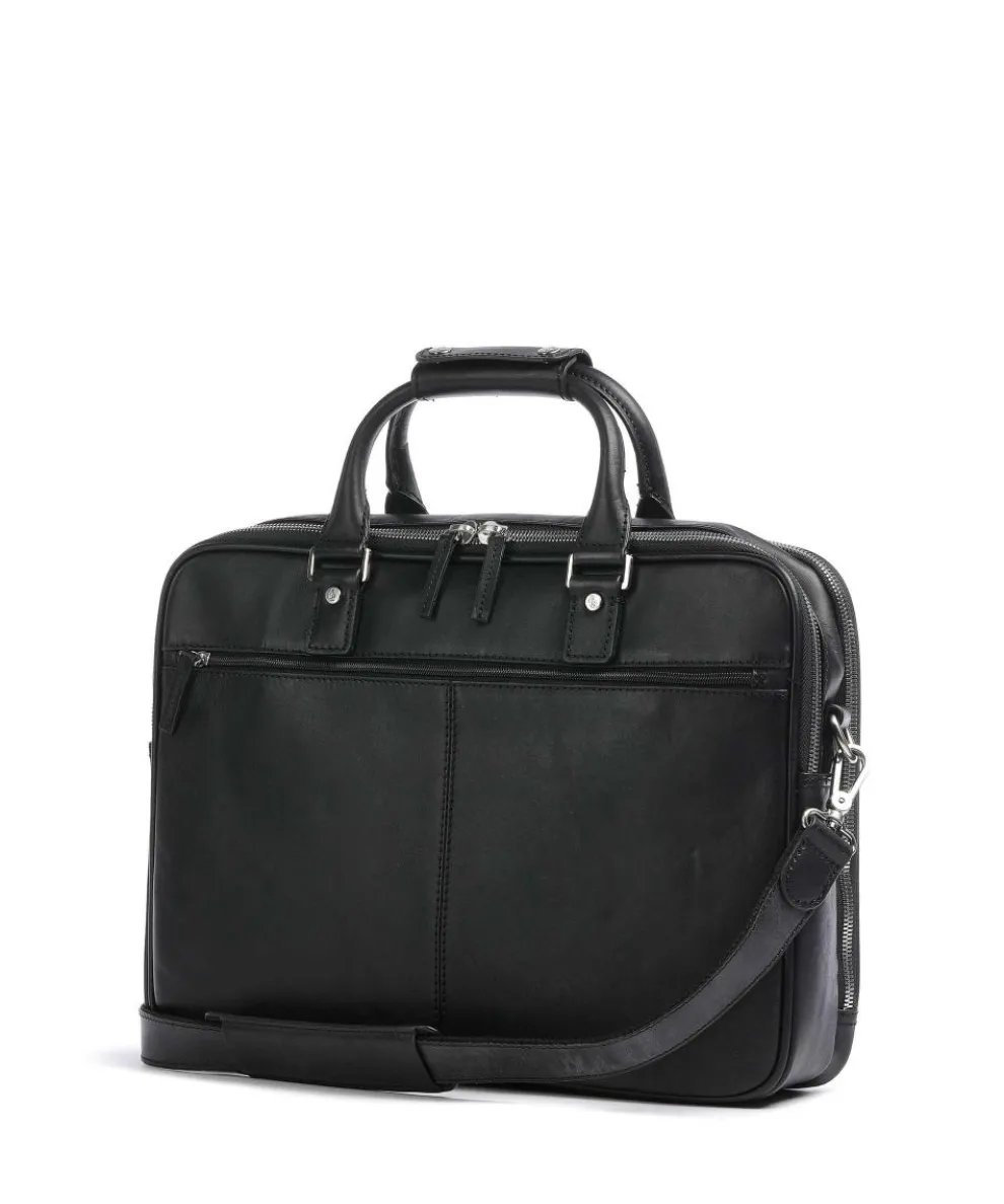 Verona Aktentasche 15″ Leder schwarz