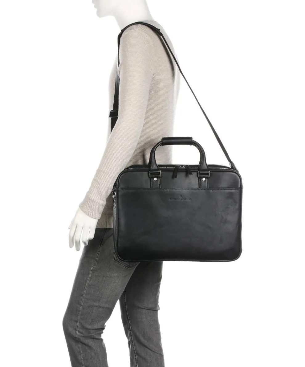 Verona Aktentasche 15″ Leder schwarz
