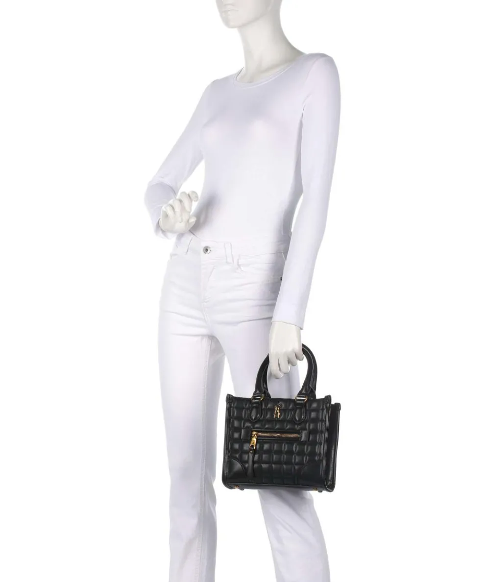 BMASSI Handtasche Lederimitat schwarz