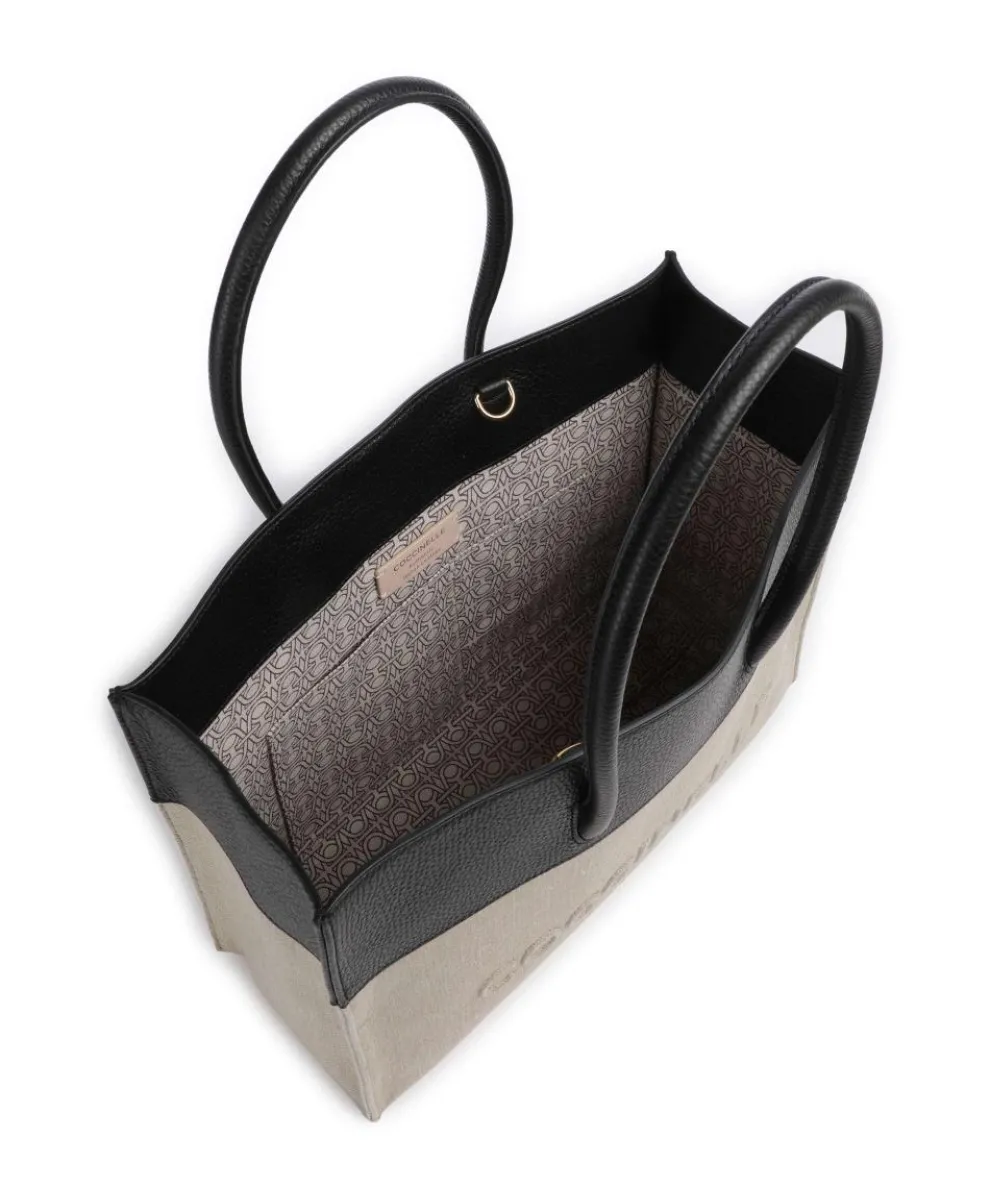 Myrtha Shopper Canvas natur/schwarz