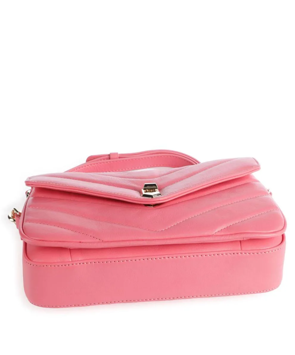 Soft Matelassé Umhängetasche weiches Rindsleder pink