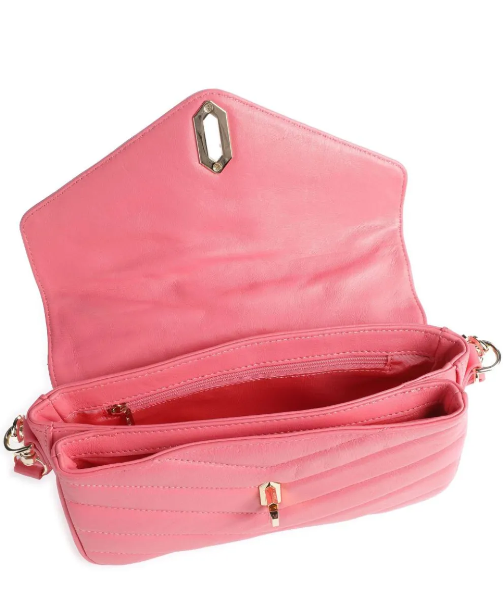 Soft Matelassé Umhängetasche weiches Rindsleder pink