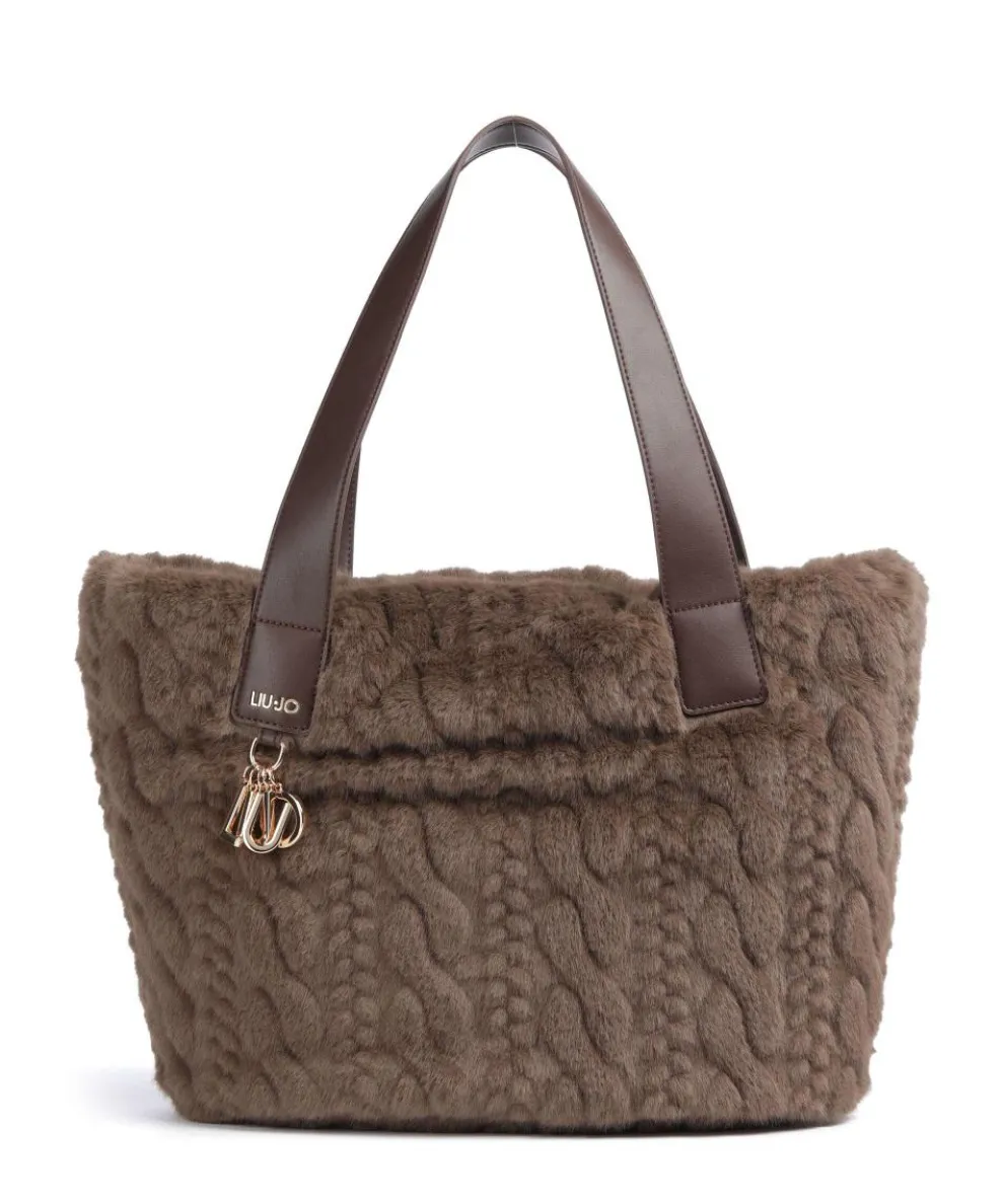 Verry L Shopper Kunstfell tabak