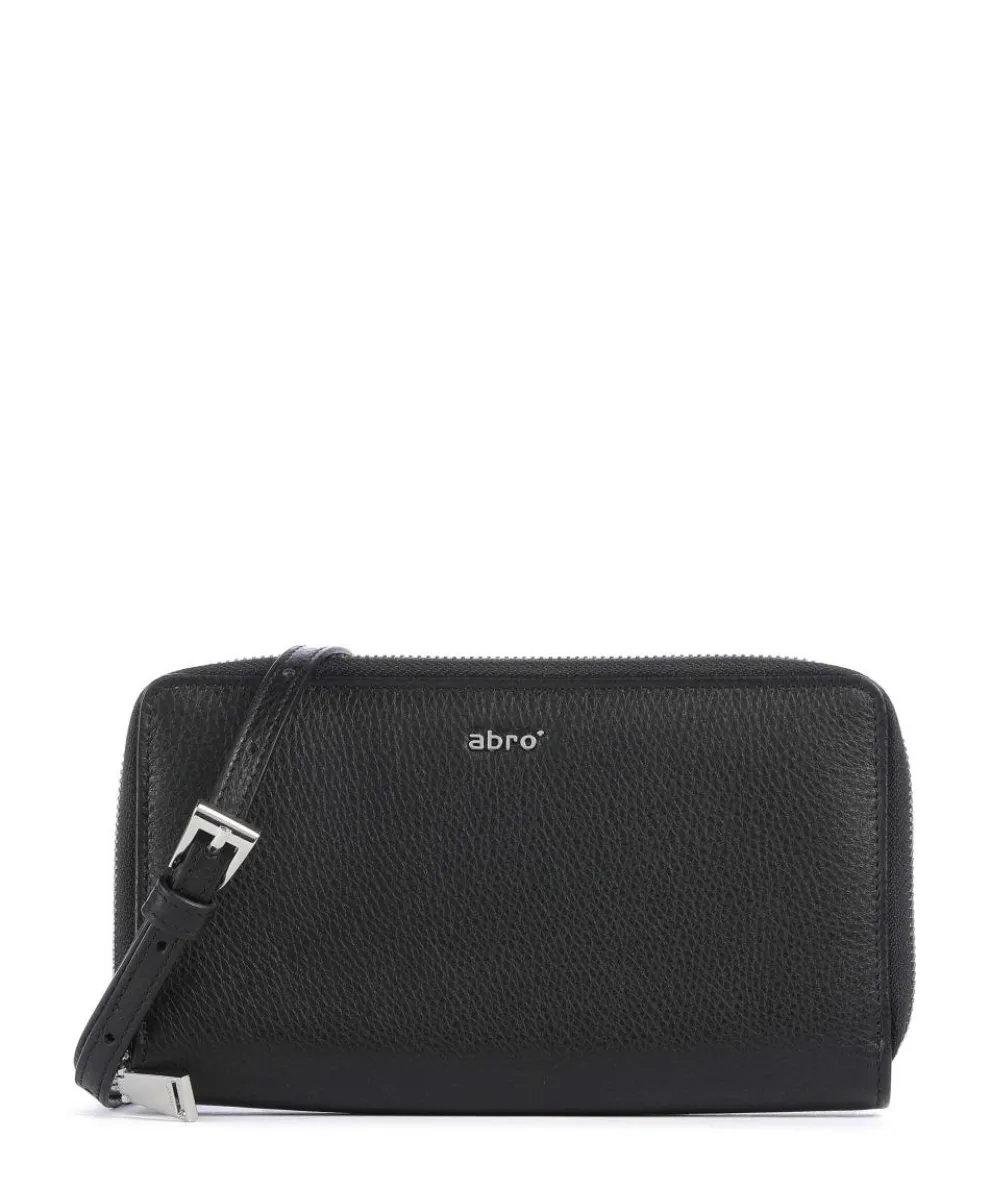 Dalia Lia Geldbörse genarbtes Leder schwarz