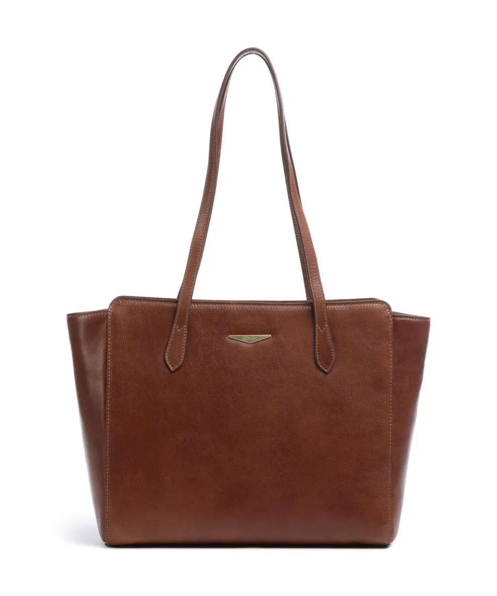 Classic Giudi Shopper fein genarbtes Rindsleder braun