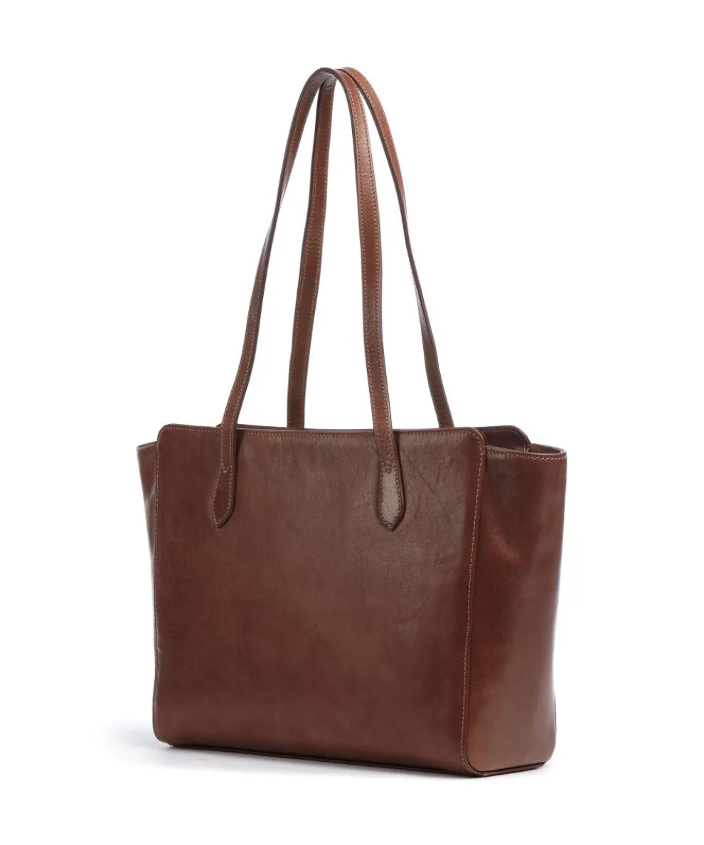 Classic Giudi Shopper fein genarbtes Rindsleder braun