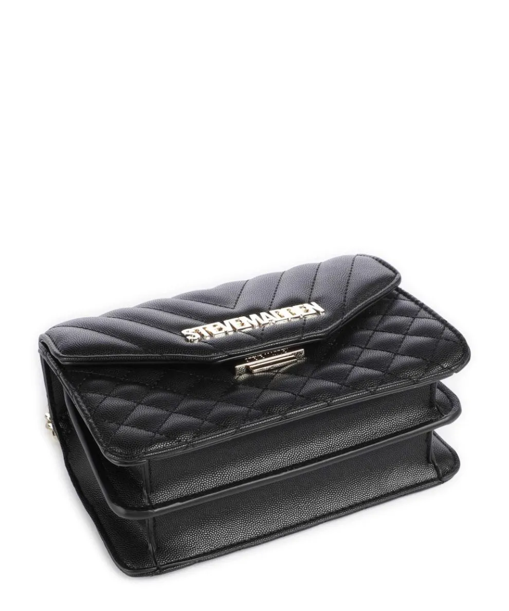 BSTAKE Schultertasche Lederimitat schwarz