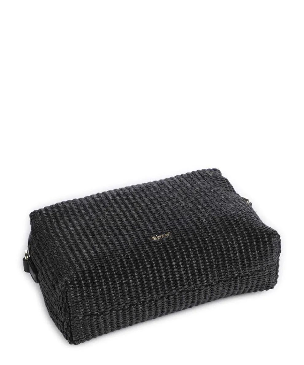 Raffia Kaia Umhängetasche Bast schwarz