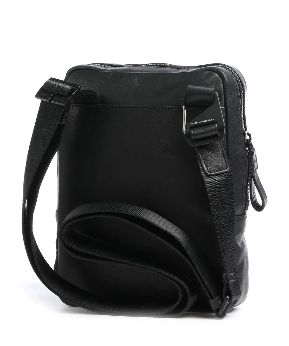 Harper Umhängetasche fein genarbtes Leder schwarz