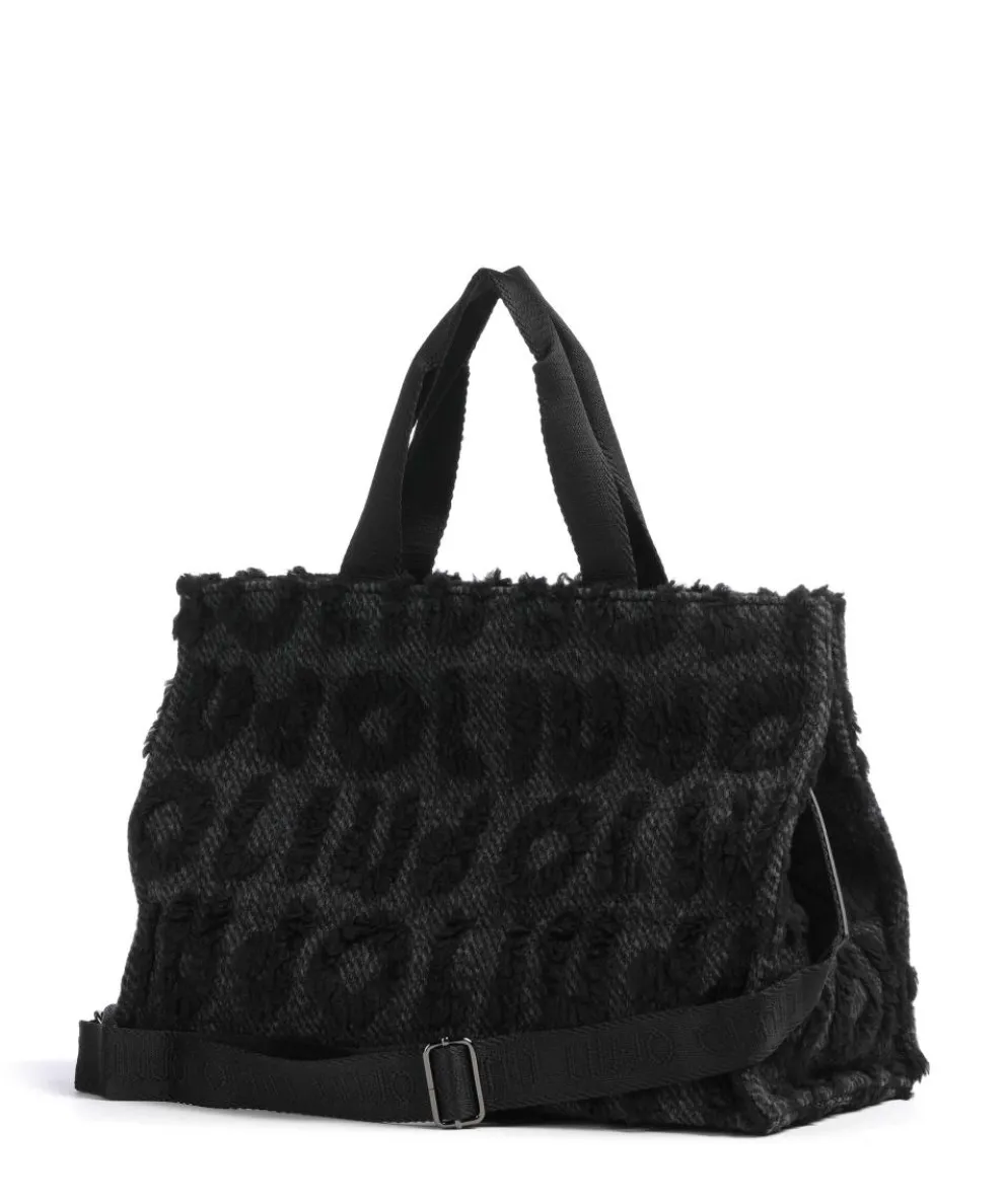 L Shopper Textil schwarz