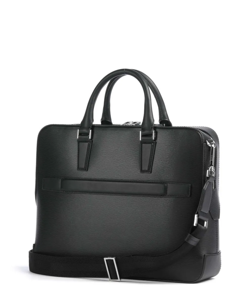 Luminary Aktentasche 14″ geprägtes Rindsleder schwarz