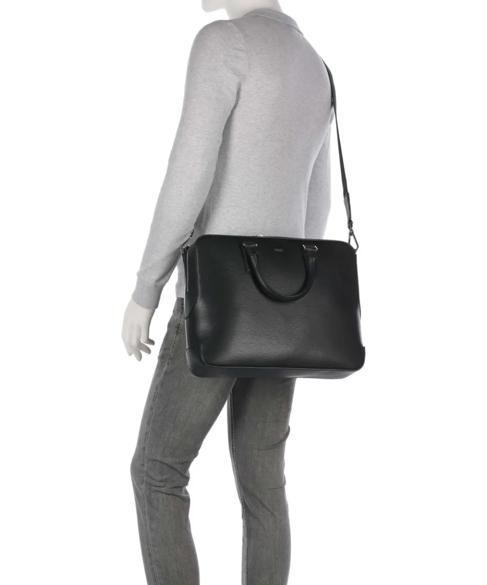 Luminary Aktentasche 14″ geprägtes Rindsleder schwarz