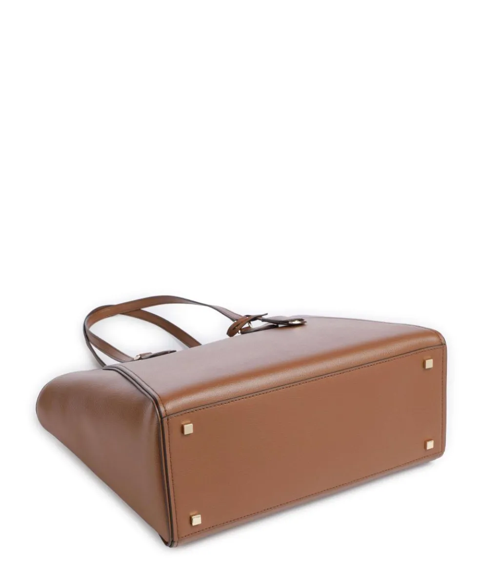 Taryn Shopper fein genarbtes Rindsleder braun