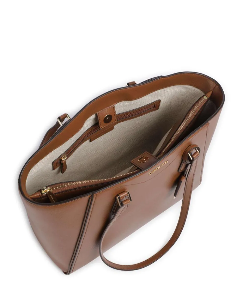 Taryn Shopper fein genarbtes Rindsleder braun