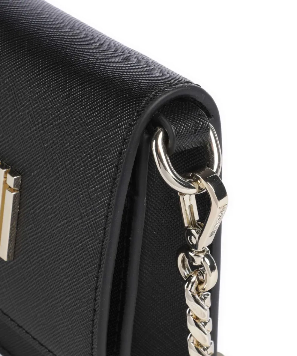 Geldbörse Lederimitat schwarz