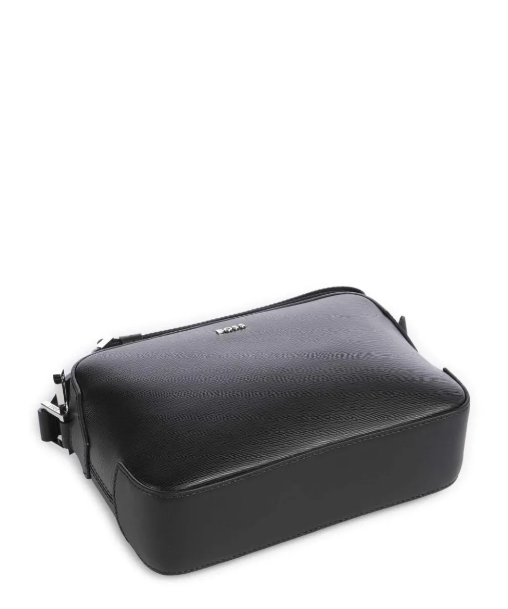 Luminary Umhängetasche geprägtes Rindsleder schwarz