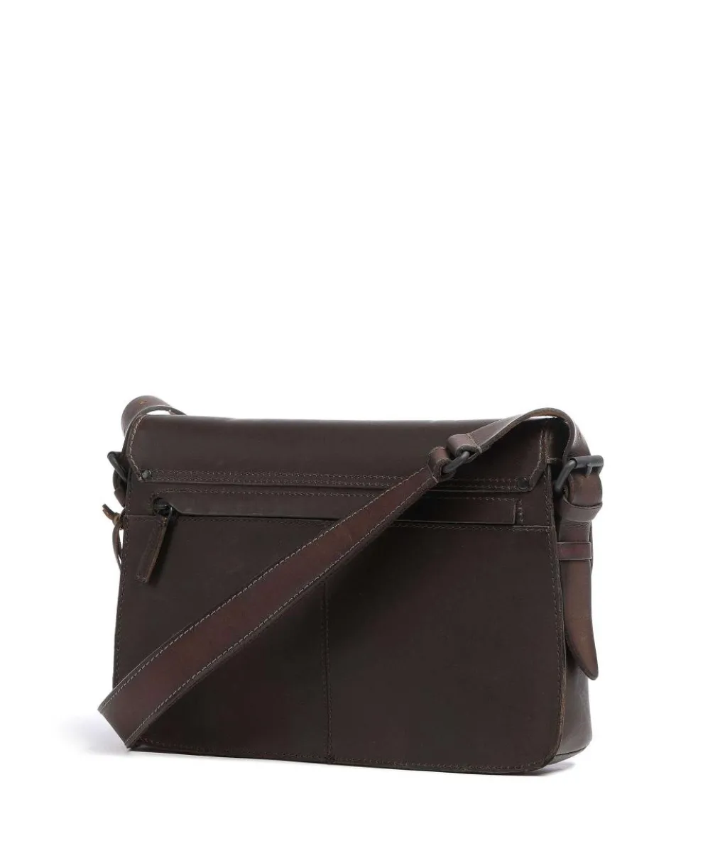 Good Old Friends Peacemaker Kuriertasche Büffelleder dunkelbraun