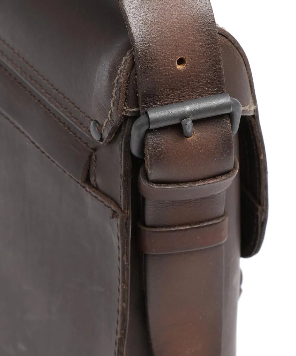Good Old Friends Peacemaker Kuriertasche Büffelleder dunkelbraun