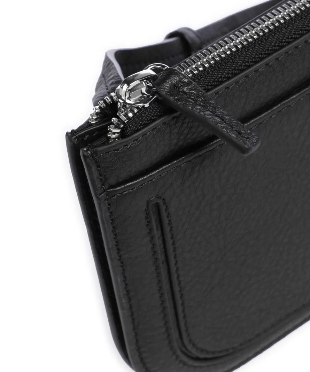 Fenja Umhängetasche genarbtes Rindsleder schwarz