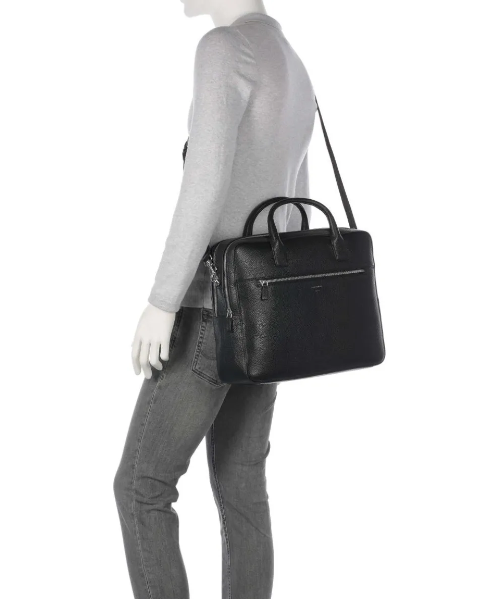 Beridare Aktentasche 15″ genarbtes Rindsleder schwarz