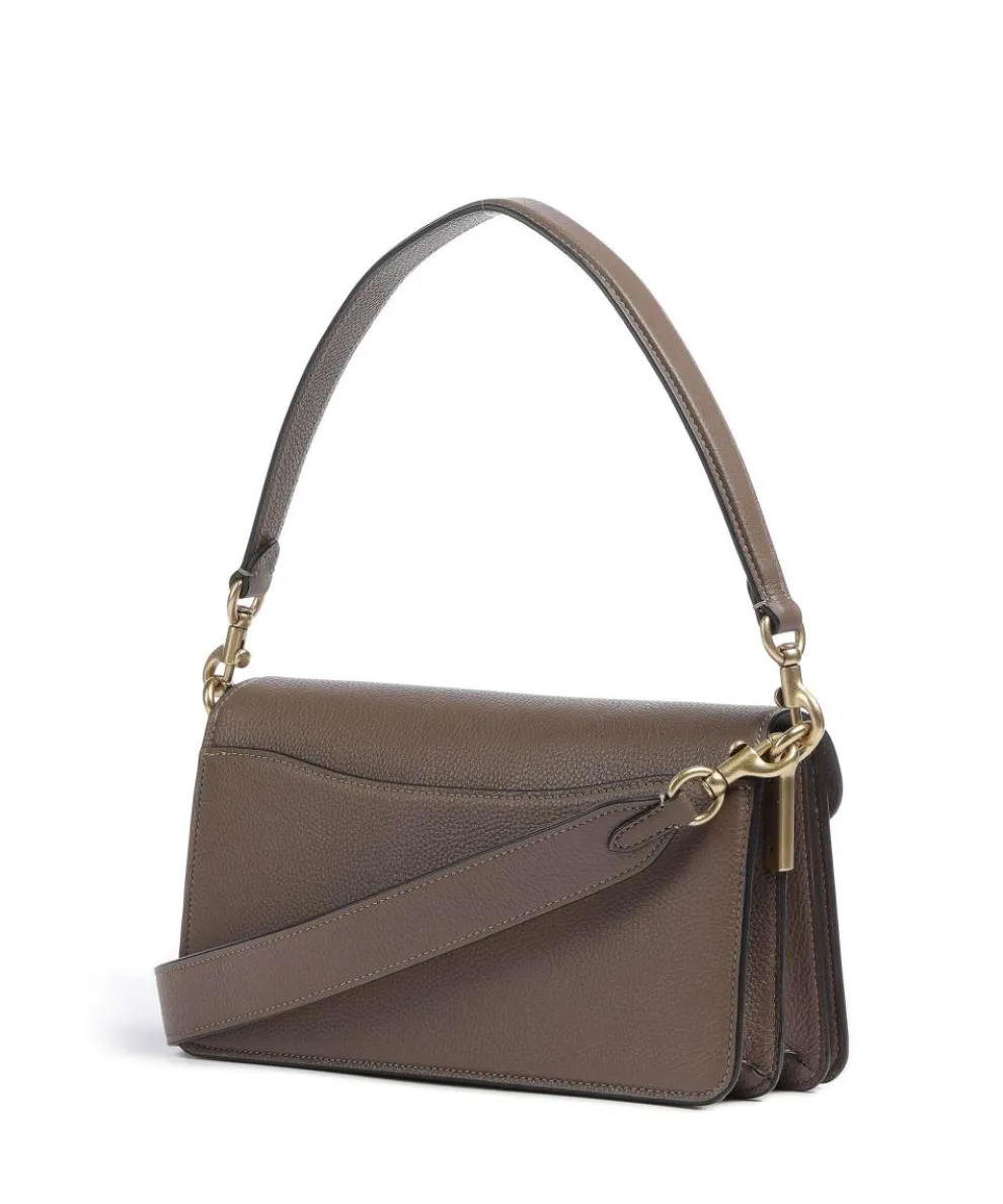 Tabby 26 Schultertasche genarbtes Leder braun