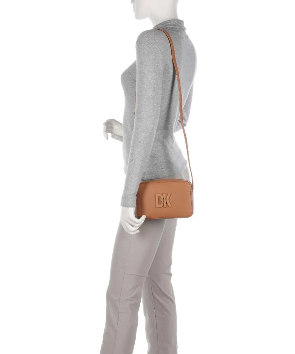 Milano Seventh Avenue Umhängetasche genarbtes Rindsleder hellbraun