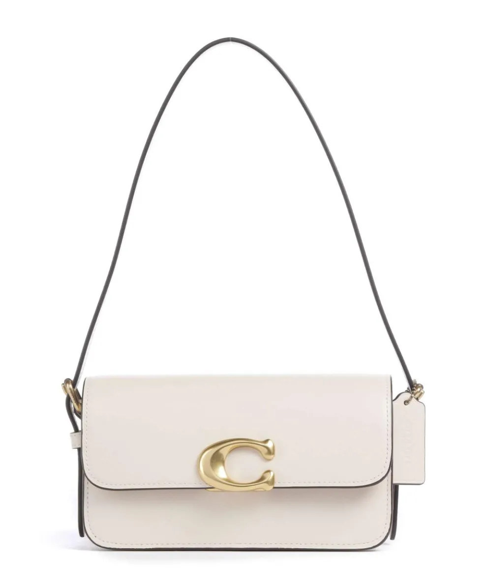 Zoe Schultertasche fein genarbtes Rindsleder creme